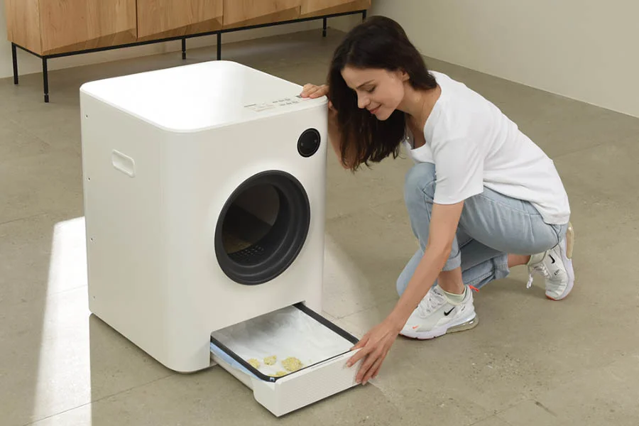 self cleaning cat boxes