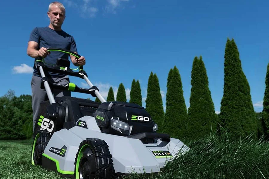 lawn mowing machine